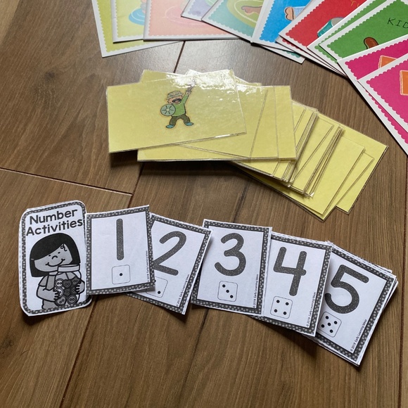 Kids Memory Matching Cards W/ Number Counting Cards - Picture 3 of 3